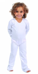 Ελαστική Παιδική Ολόσωμη Φόρμα Λευκή 110017 (Thumb 1)