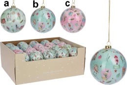 Χριστουγεννιάτικη Μπάλα με Παράσταση 8cm σε 3 σχέδια 386982 (Thumb 1)