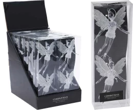 Σετ 2 τεμ. Χριστουγεννιάτικα Στολίδια Νεράϊδες 12cm 307345 (Thumb 1)