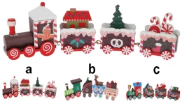 Διακοσμητικό Τρενάκι Ξύλινο 20cm σε 3 σχέδια 407809 (Thumb 1)