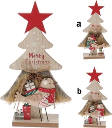 Διακοσμητικό Δεντράκι με πουλάκι Ξύλινο 31cm σε 2 σχέδια 261982 (Thumb 1)