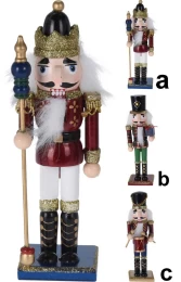 Καρυοθραύστης Ξύλινος με Γκλίτερ σε 3 σχέδια 18cm 204395 (Thumb 1)