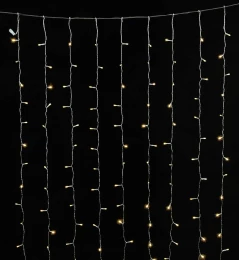 360 Led Συμμετρική Κουρτίνα S/Warm White Σταθερή Επεκτεινόμενη 2x h2m IP44 - 60278  (Thumb 1)