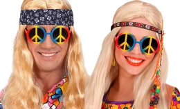 Αποκριάτικα Στρογγυλά Γυαλιά Χίπη 318025 (Thumb 2)