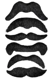 Σετ 6 Σχέδια Αποκριάτικα Μουστάκια Χαρακτήρων 318028 (Thumb 1)