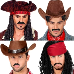 Σετ 6 Σχέδια Αποκριάτικα Μουστάκια Χαρακτήρων 318028 (Thumb 2)