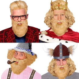 Αποκριάτικο Αξεσουάρ Ξανθή Γενειάδα με Μουστάκι Χαρακτήρων 318027 (Thumb 1)