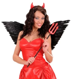 Φτερά Αγγέλου Πούπουλο Μαύρα 78x36 cm Deluxe 318103 (Thumb 5)