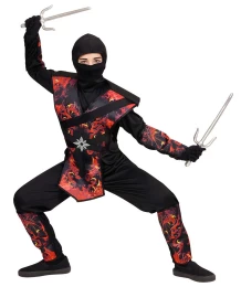 Αποκριάτικη Στολή Νίντζα Δράκος της Φωτιάς 0563 - 318446 (Thumb 3)