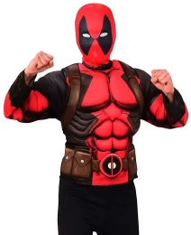 Αποκριάτικο Σετ Μπλούzα με Θώρακα και Μάσκα Deadpool G34230 (Thumb 1)