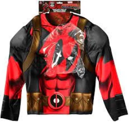 Αποκριάτικο Σετ Μπλούzα με Θώρακα και Μάσκα Deadpool G34230 (Thumb 2)