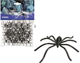 Σετ 50 τεμάχια Μαύρες Αράχνες 5cm 318127 (Thumb 1)