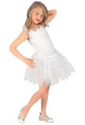 Παιδική Φούστα Tutu Άσπρη με Glitter 318169 (Thumb 3)