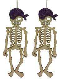 Σετ 2 τεμάχια Σκελετοί Halloween 15cm 280259a (Thumb 1)