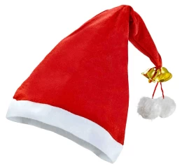 Χριστουγεννιάτικος Σκούφος Άγιου Βασίλη με Κουδουνάκια 237491 (Thumb 1)