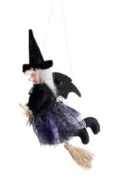 Διακοσμητικό Στολίδι Ιπτάμενη Μάγισσα 28cm 160920a (Thumb 1)