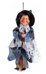 Διακοσμητικό Στολίδι Ιπτάμενη Μάγισσα 8x6x32cm 564044b (Thumb 1)