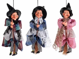 Διακοσμητικό Στολίδι Ιπτάμενη Μάγισσα 8x6x32cm 564044b (Thumb 3)