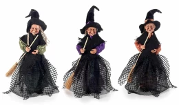 Διακοσμητική Μάγισσα και Καραμελοθήκη 16x37cm 563578a (Thumb 4)