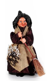 Διακοσμητική Μάγισσα και Καραμελοθήκη 9.5x11x18cm 563791a (Thumb 1)