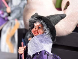 Διακοσμητική Μάγισσα και Καραμελοθήκη 9.5x11x18cm 563791a (Thumb 3)