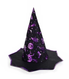 Αποκριάτικο Καπέλο Μάγισσας με Μεταλιζέ Halloween Διακόσμηση 563645b (Thumb 1)