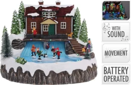 Χριστουγεννιάτικη Φωτιζόμενη Παράσταση με Κίνηση και Μουσική 392761  (Thumb 1)