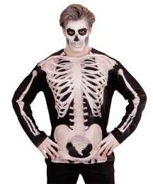 Αποκριάτικη Μπλούζα Σκελετός Διπλής Όψης 98695 (Thumb 2)