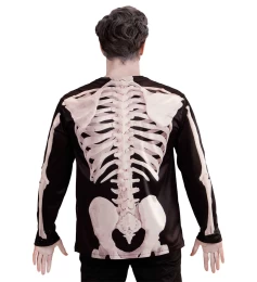 Αποκριάτικη Μπλούζα Σκελετός Διπλής Όψης 98695 (Thumb 3)