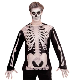 Αποκριάτικη Μπλούζα Σκελετός Διπλής Όψης 98695 (Thumb 4)