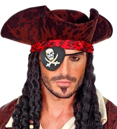 Αποκριάτικο Μάτι Πειρατή Υφασμάτινο με Τύπωμα 318277 (Thumb 3)