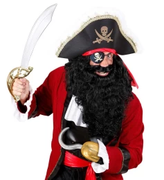 Αποκριάτικο Μάτι Πειρατή Υφασμάτινο με Τύπωμα 318277 (Thumb 4)