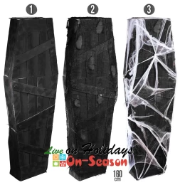 Halloween Coffin με Γάζα και Ιστό Αράχνης 160cm 01421 (Thumb 2)