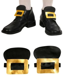 Αποκριάτικες Πόρπες Παπουτσιών Χρυσές Leatherlook 318316a (Thumb 2)