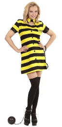 Αποκριάτικη Στολή Γυναίκα Κατάδικος 318428 (Thumb 1)