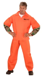 Αποκριάτικη Στολή Φουσκωτός Κατάδικος με Τατουάζ 0064 - 318506 (Thumb 4)