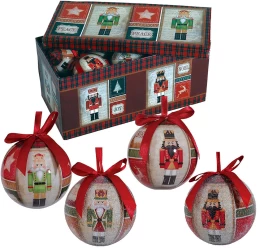 Χριστουγεννιάτικη Μπάλα Οικολογική 7.5cm 224281 σε 4 σχέδια (Thumb 1)