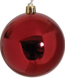 Κόκκινη Χριστουγεννιάτικη Μπάλα 8cm 50187258 (Thumb 1)