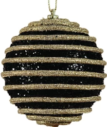Μαύρη Χριστουγεννιάτικη Μπάλα 8cm 154735 (Thumb 1)