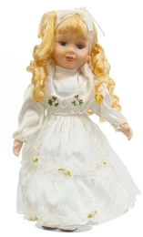 Διακοσμητική Κούκλα Πορσελάνης 40cm 602571 (Thumb 1)