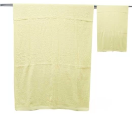 Set 2 Πετσέτες Παραλίας XL Cotton 550 gr Ivory 881216 (Thumb 1)