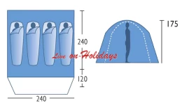 Σκηνή Campus Acapulco 110-1247 - Διπλό Πανί (Thumb 2)
