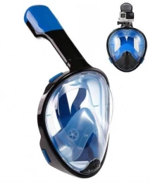 Μάσκα Θαλάσσης Full Face Μπλέ με Βάση για Action Camera Free Breath M2068G L-XL 885253 (Thumb 7)