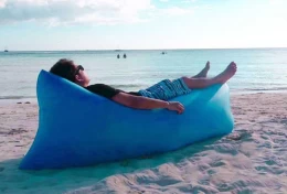 Lazy Bag - Κόκκινη Φουσκωτή Πολυθρόνα Παραλίας 200 x 70cm - 176219 (Thumb 6)