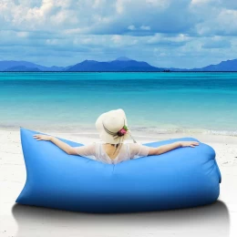 Lazy Bag - Πράσινη Φουσκωτή Πολυθρόνα Παραλίας 200 x 70cm - 176217 (Thumb 4)