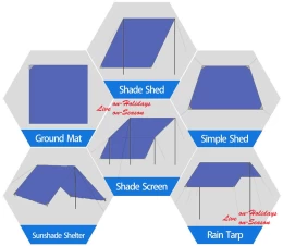 Caiman 885458 Blue-Silver Tarp 110gr - 4x5m - 20m2  (Thumb 3)