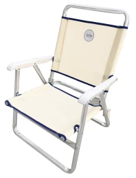 Campo Καρέκλα Θαλάσσης Beach 3 Εκρού Αλουμινίου 6005061 - 130kg (Thumb 1)
