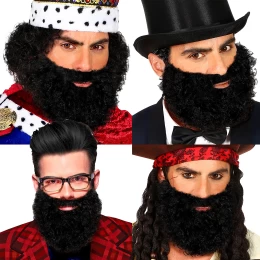 Μαύρο Μούσι με Μουστάκι Μεταμφίεσης Χαρακτήρων 318624 (Thumb 1)