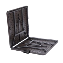 ΤΡΑΠΕΖΙ ΜΕΤΑΛΛΙΚΟ CATERING  ΒΑΛΙΤΣΑ ΠΤΥΣΣΟΜΕΝΟ ΣΕ ΑΠΟΜΙΜΗΣΗ ΞΥΛΟΥ-ΚΑΦΕ-ΔΙΑΣΤΑΣΕΙΣ: L15 (Thumb 2)