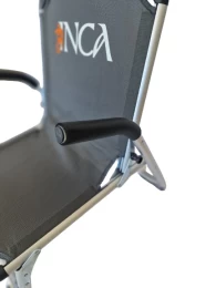 Καρέκλα Παραλίας Αλουμινίου INCA Textilene 2x1 Γκρι KING SIZE 58x63x62cm (Thumb 3)